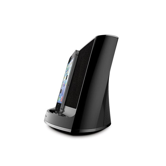 iLuv iMM377BLK MobiAir Bluetooth Stereo Speaker Dock for Smartphones with Micro-USB Charging, Black N45