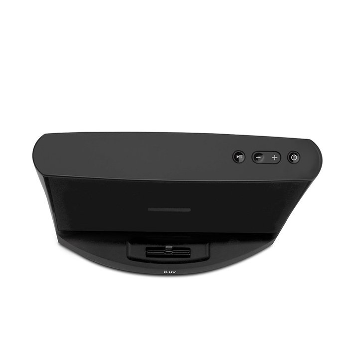 iLuv iMM377BLK MobiAir Bluetooth Stereo Speaker Dock for Smartphones with Micro-USB Charging, Black N46