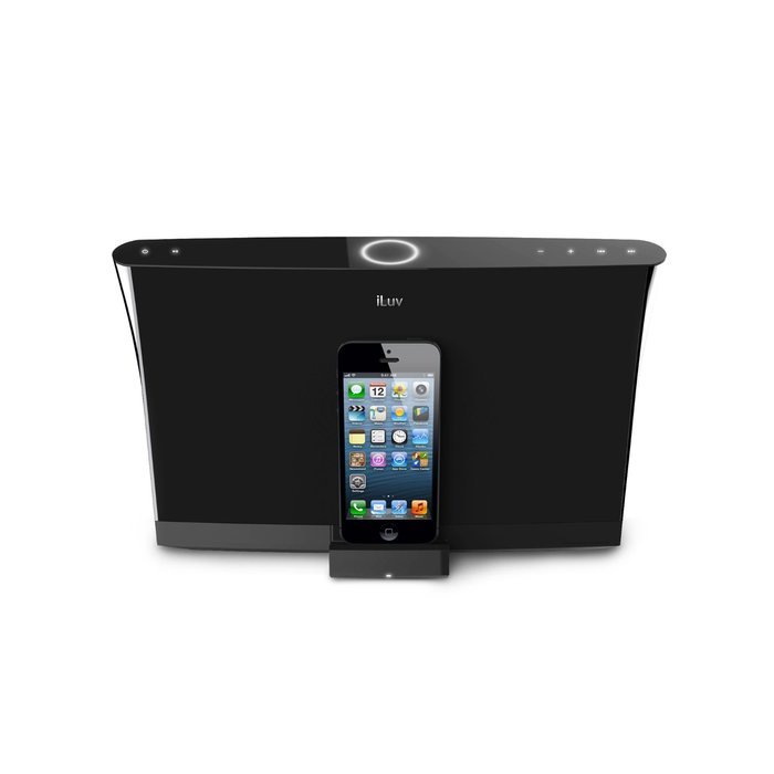 iLuv iMM377BLK MobiAir Bluetooth Stereo Speaker Dock for Smartphones with Micro-USB Charging, Black N48