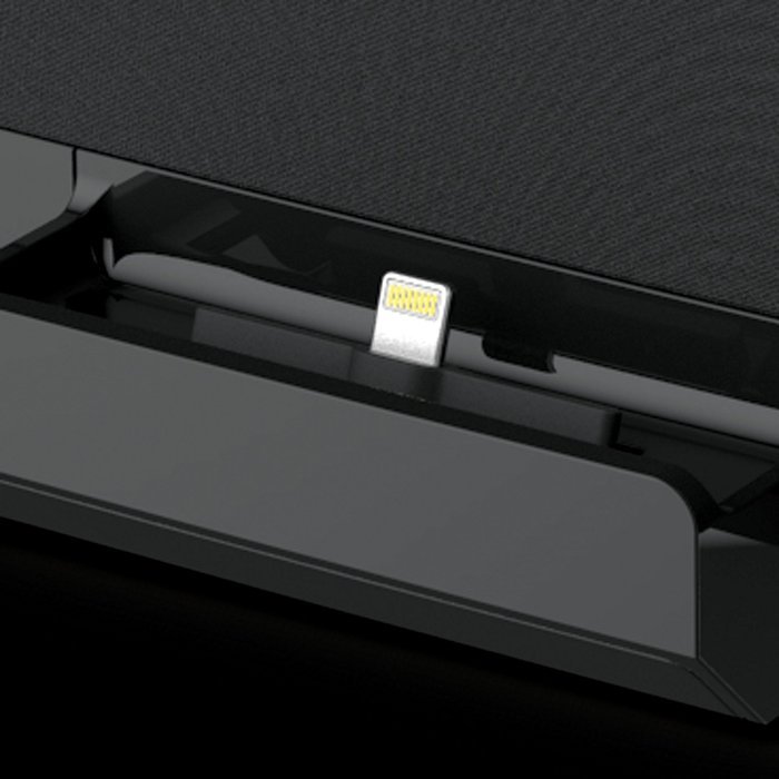 iLuv iMM377BLK MobiAir Bluetooth Stereo Speaker Dock for Smartphones with Micro-USB Charging, Black N51