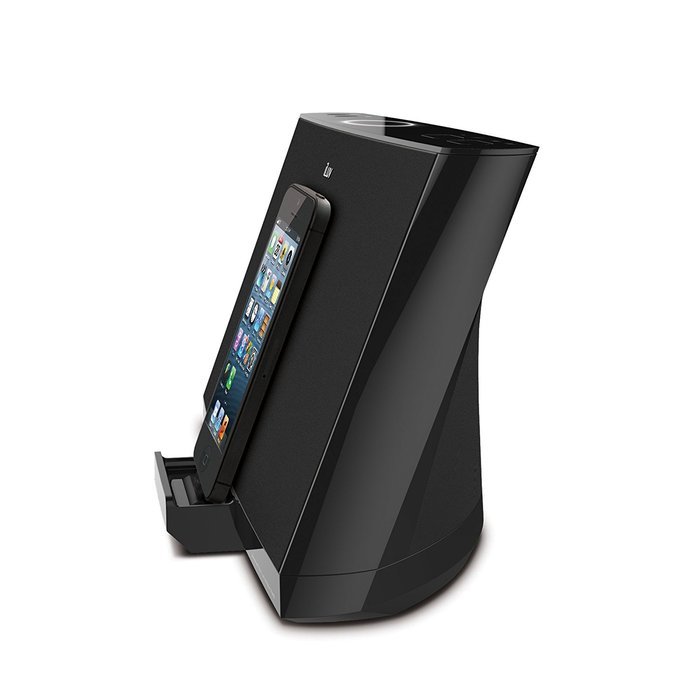 iLuv iMM377BLK MobiAir Bluetooth Stereo Speaker Dock for Smartphones with Micro-USB Charging, Black N56