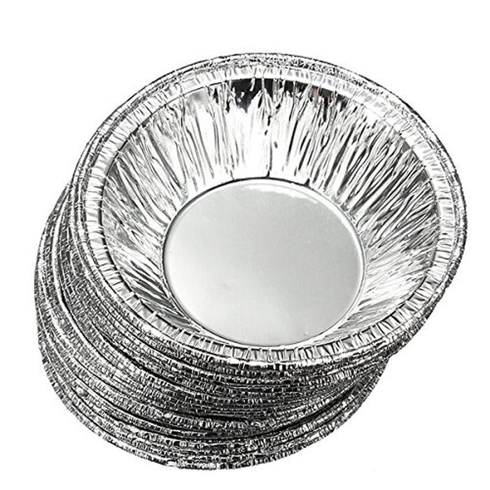 Sealike 250 Pcs Disposable Baking Circular Egg Tart Tins Mold Mould Makers Cake Cups Foil Tart Pie Pans with Stylus