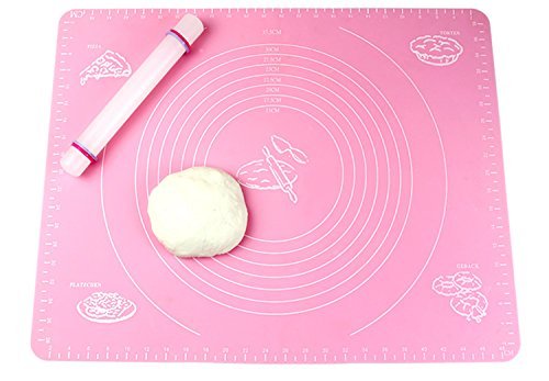 15.7''*19.7''(40cm*50cm) Large Massive Dough Pastry Fondant Non-stick Silicone Work Rolling Baking Mat Pastry... N2