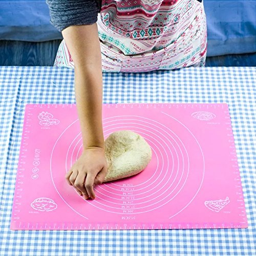 15.7''*19.7''(40cm*50cm) Large Massive Dough Pastry Fondant Non-stick Silicone Work Rolling Baking Mat Pastry... N3
