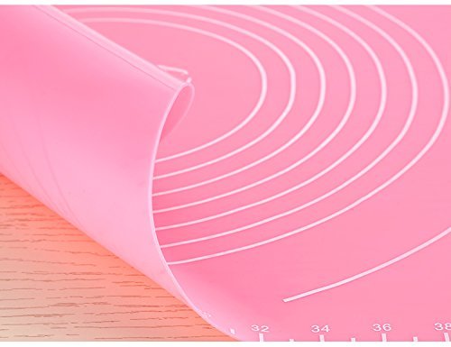15.7''*19.7''(40cm*50cm) Large Massive Dough Pastry Fondant Non-stick Silicone Work Rolling Baking Mat Pastry... N4