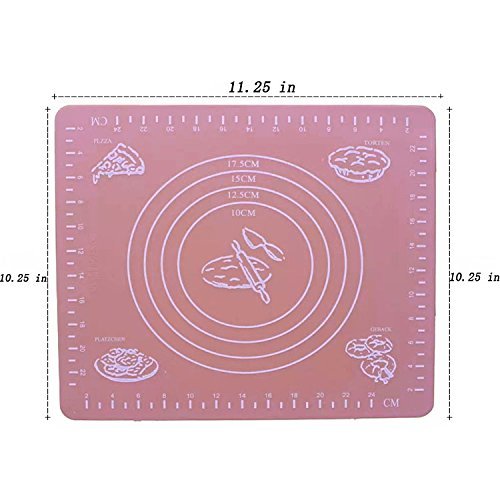 15.7''*19.7''(40cm*50cm) Large Massive Dough Pastry Fondant Non-stick Silicone Work Rolling Baking Mat Pastry... N6