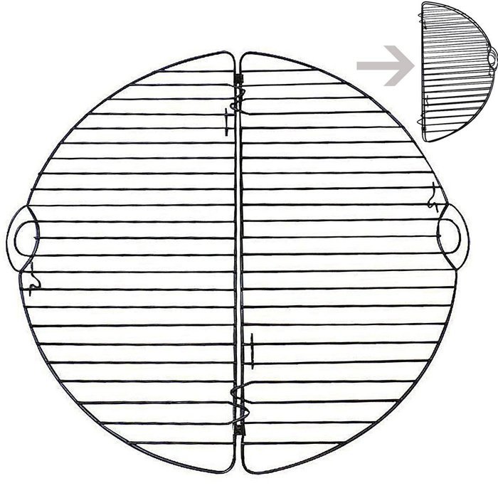 PNBB 13 Inches Non Stick Carbon Steel Foldable Wire Cooking Grates