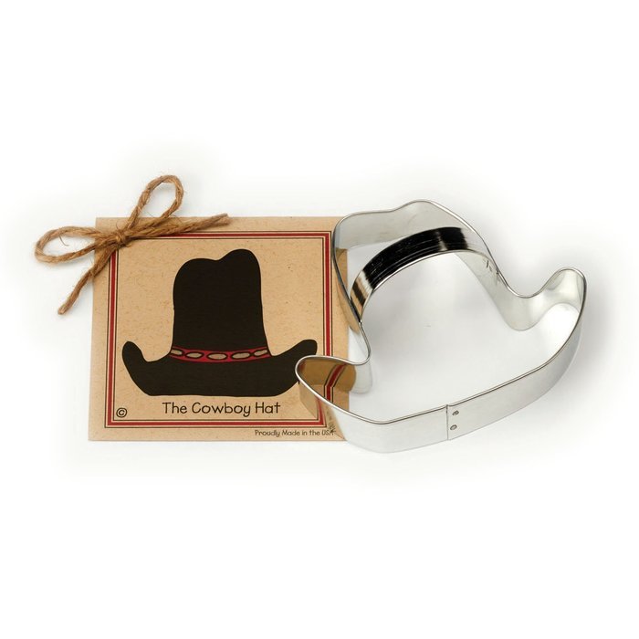 Cowboy Hat Cookie and Fondant Cutter - Ann Clark - 4.8 Inches - US Tin Plated Steel