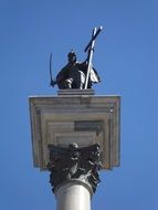 the column of Sigismund in Warsaw Poland