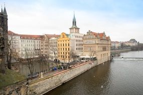 panorama of old Prague