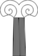 decorative architecture column drawing