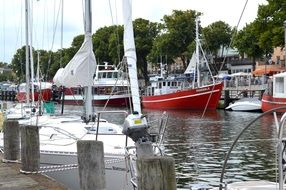 the yacht port of the Baltic sea