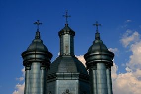 dark blue church