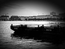 Alster river in Hamburg, Germany