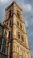 church tower at sky, italy