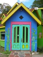 colorful child building