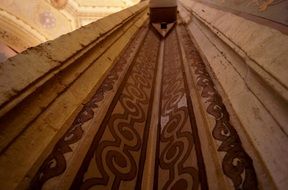 pillar in church in ornament