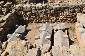 stone ancient ruins, graves