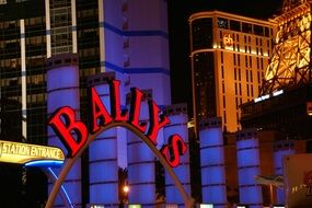 neon inscription in las vegas