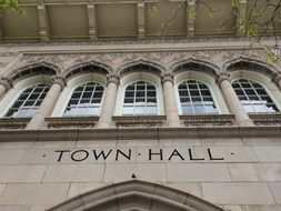 bottom view of the town hall
