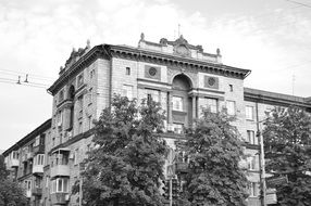 urban architecture in black and white
