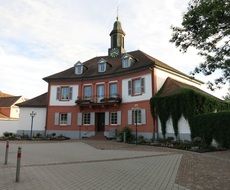 classic town hall facade in germany