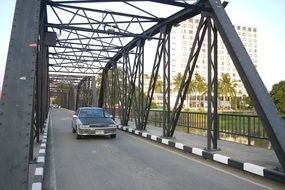 car bridge in sunny day