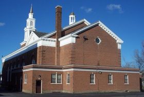 exterior of the catholic church of all saints