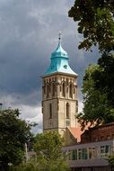 bell tower of the church in M&uuml;nster