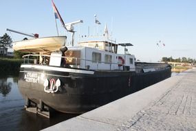 barge as a house on the water