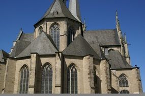 The modern cathedral building in Germany