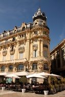 facade of a historic building in Montpellier