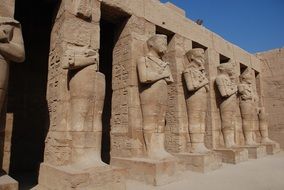 landscape of ancient columns in Luxor