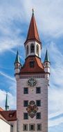 bell tower of old town hall, germany, munich