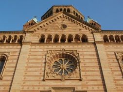 facade of the cathedral in Speyer