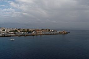 harbour entrance in rhodes