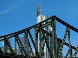 bridge on the river in port