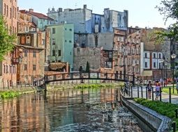 bydgoszcz venice brda river bridge promenade houses