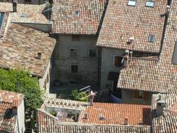 Houses in the city in Italy