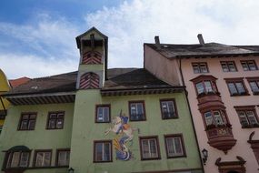 rottweil home facade in Germany