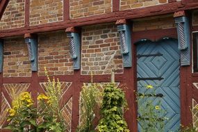 restored timber framed house