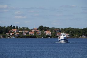 boat on Baltic Sea in Sweden