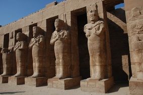 ancient sculptures in Luxor