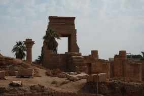 Beautiful ancient Karnak ruins in Egypt