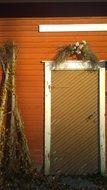 wooden door to the barn
