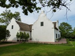 White winery building in south africa