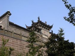 wall of buddhist temple