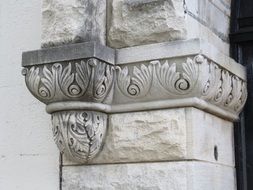 Decor of a building column