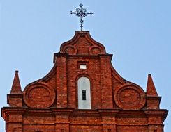 facade of the church of the holy trinity in poland