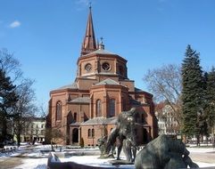 Square in front of the Church of St. Peter and Paul in Bydgoszcz